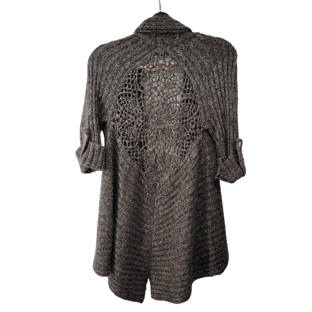BCBGMAXAZRIA Ribbed Knit Cardigan M - Picture 7 of 7